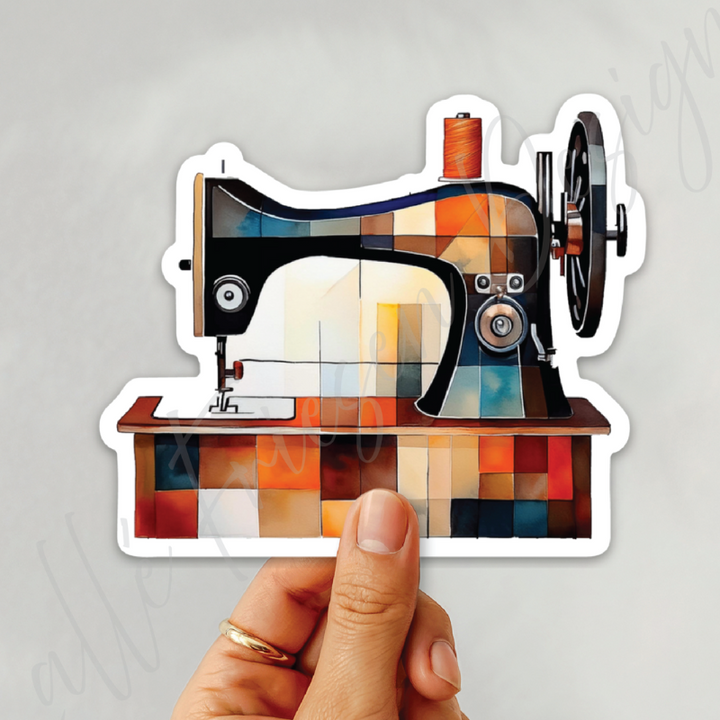 Moody Quilt & Sewing Machine Sticker