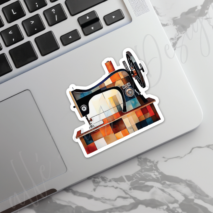 Moody Quilt & Sewing Machine Sticker