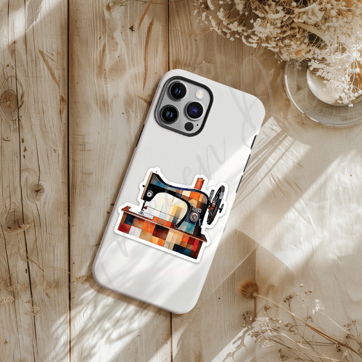 Moody Quilt & Sewing Machine Sticker
