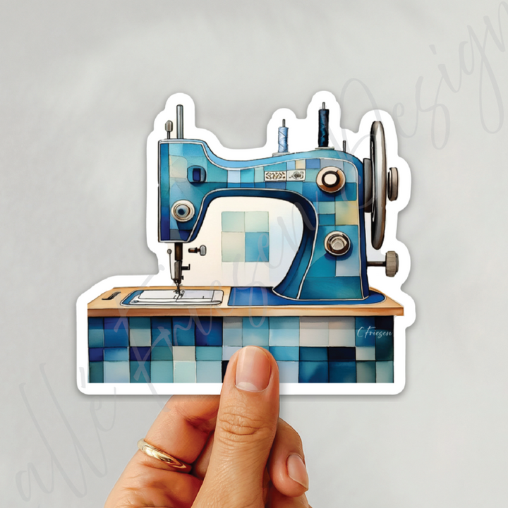 Indigo Machine Sticker, Quilting & Sewing
