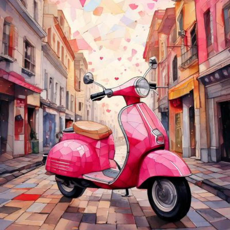 Valentine on Wheels Collection A2  5-Card  Box Set