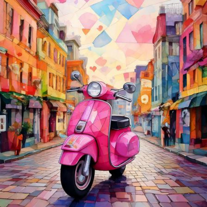 Valentine on Wheels Collection A2  5-Card  Box Set