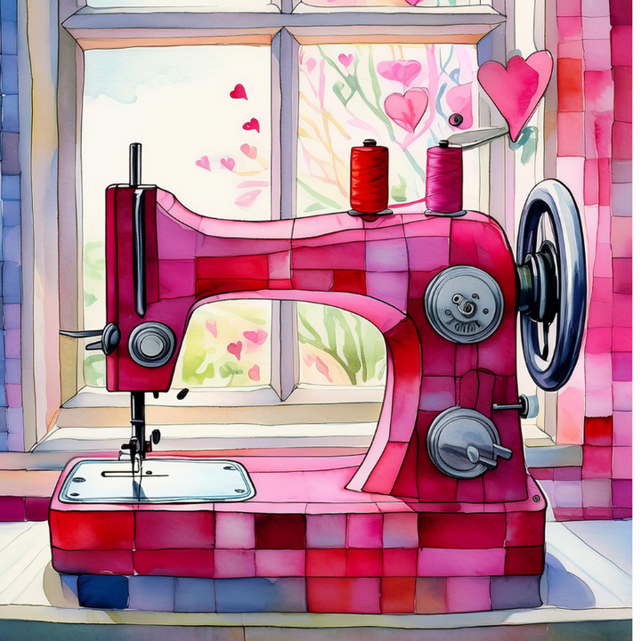 Sew In Love Valentine Collection A2  5- Card  Box Set