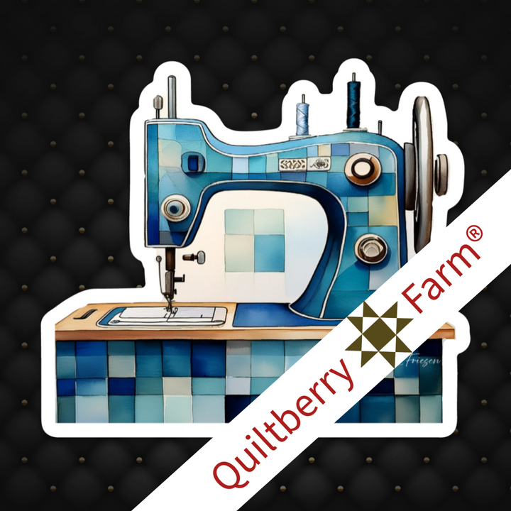 Indigo Machine Sticker, Quilting & Sewing
