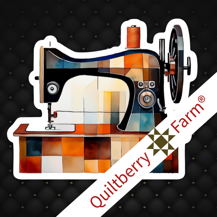 Moody Quilt & Sewing Machine Sticker