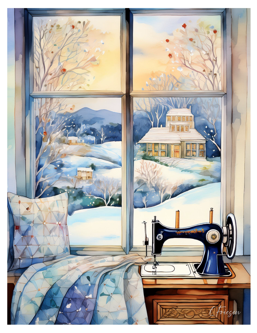 Winter Windows 6- Card Box Set