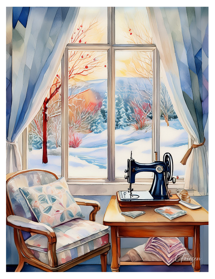 Winter Windows 6- Card Box Set