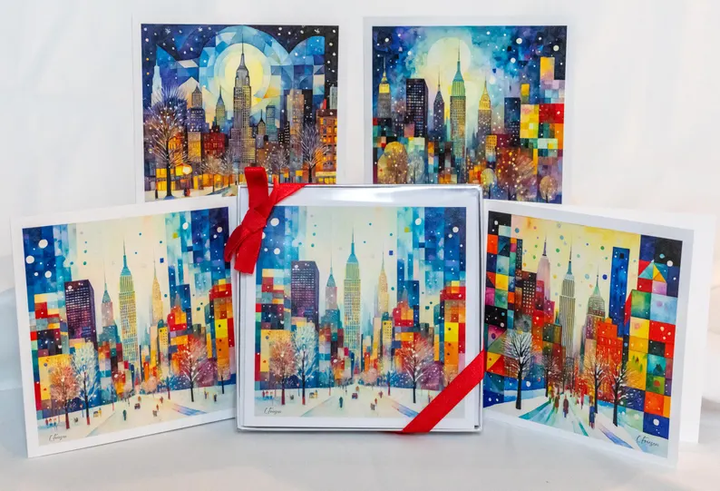 Cityscape Holiday Collection 8-Card Boxed Set