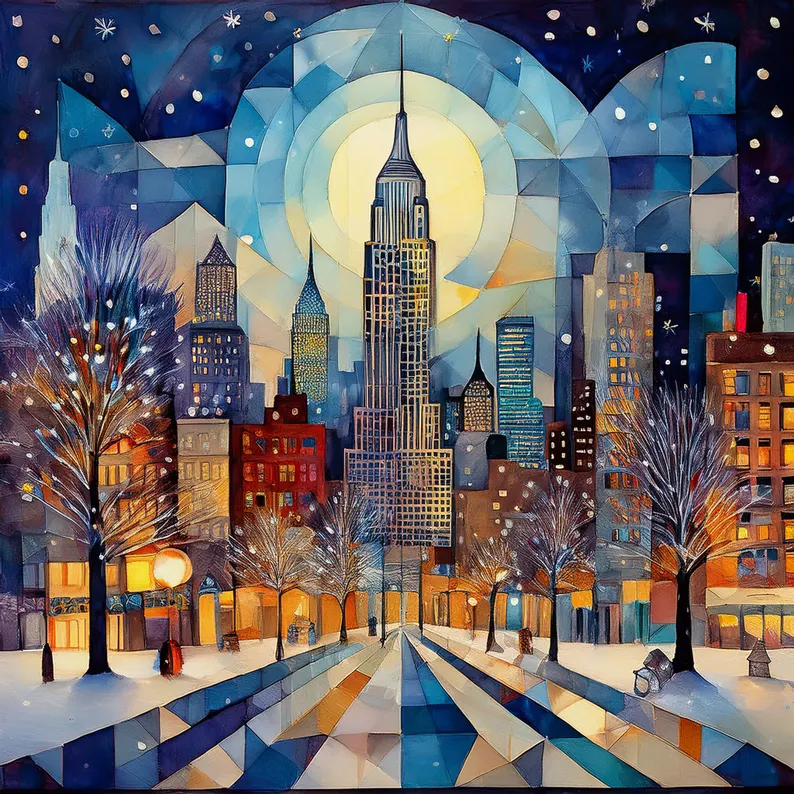 Cityscape Holiday Collection 8-Card Boxed Set