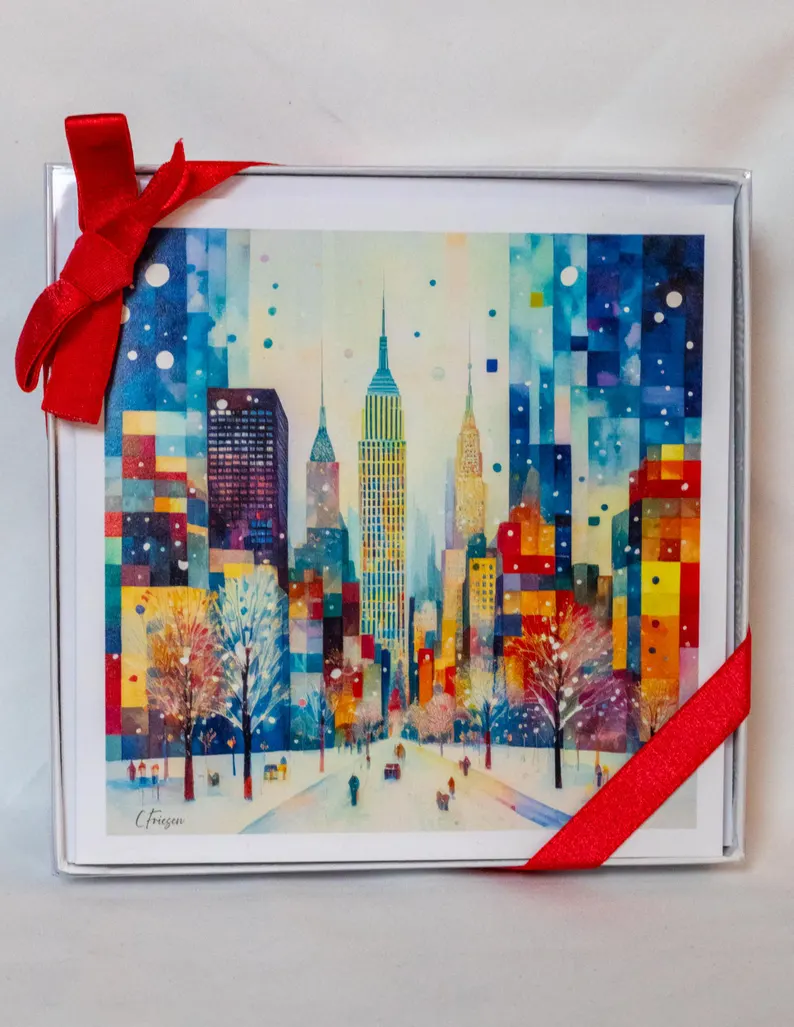Cityscape Holiday Collection 8-Card Boxed Set