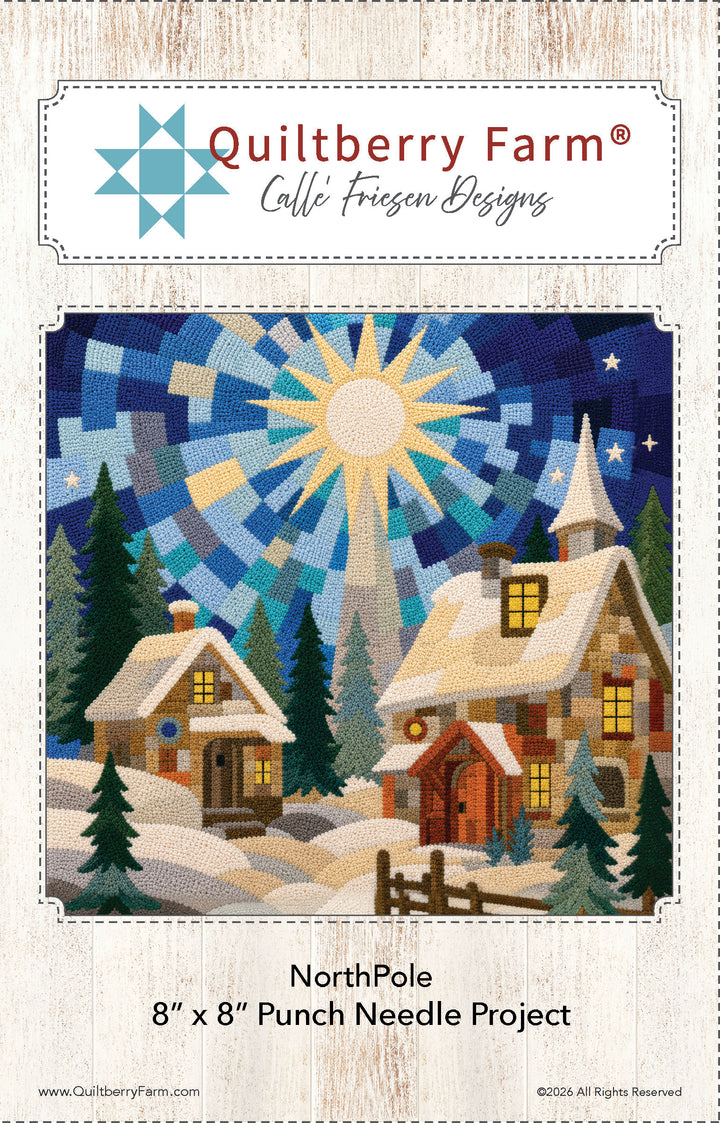 North Pole Punch Needle Pattern jacket front