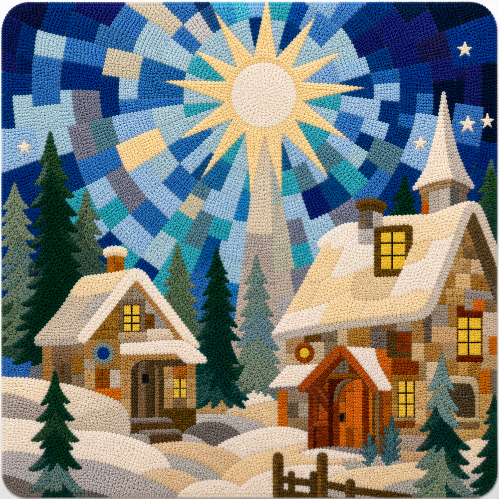 North Pole Punch Needle Pattern cover